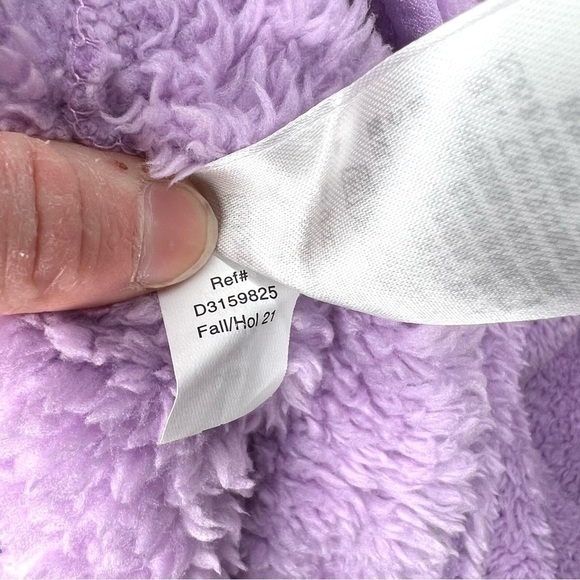 Eddie Bauer Purple Fast Plush Fleece Snap Mock Neck Cozy Soft Pullover Medium - Picture 11 of 16